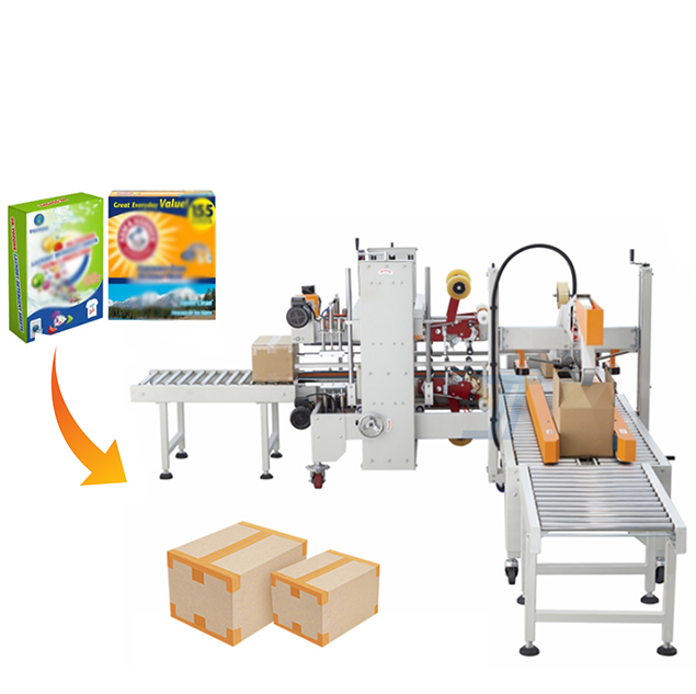 carton case box packing line automatic strapping machine sealing machine - COPY - ivr2u2