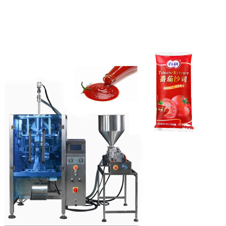 Vollautomatischer Ketchup Heiße Säure -Saft -Milch Jelly Speiseöl Viskose Honigverpackung Verpackungsmaschine