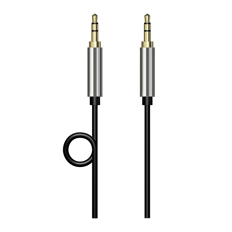 OEM Copper shell 3.5mm male to male TPE audio stereo cable