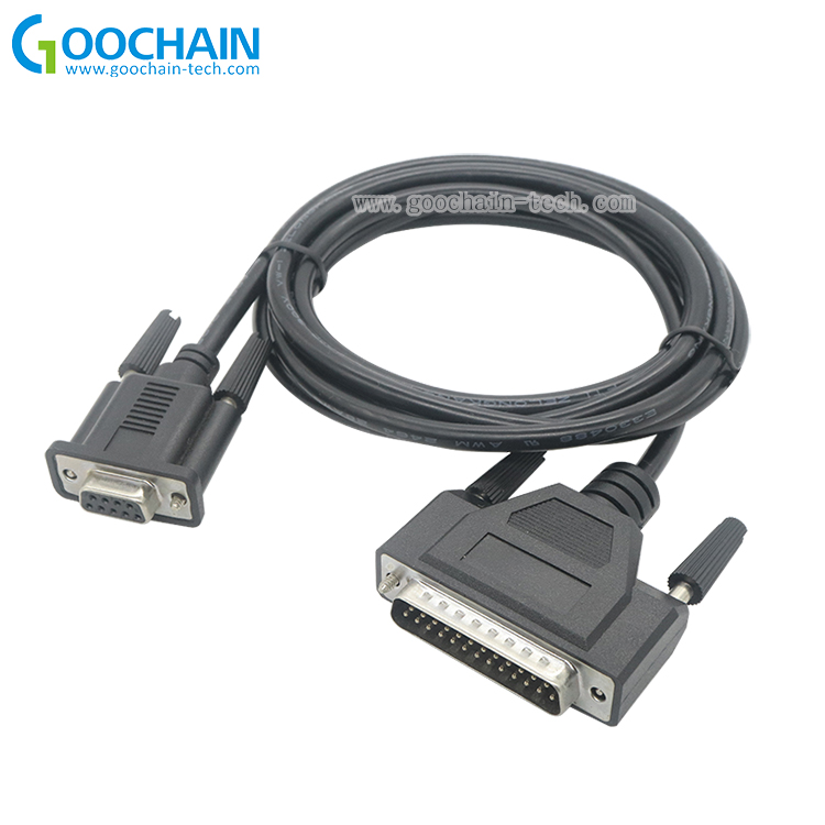 Rs232 Db9 Female To Db25 Male Adapter Cable Factorydb25 Male To Db9 Female Serial Cable 1449