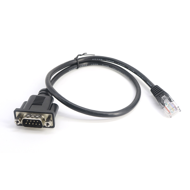 Rs232 To Rj45 Cable Custom RS232 DB9 Male to RJ45 8P8C Male adapter cable china factory,DB9 ...