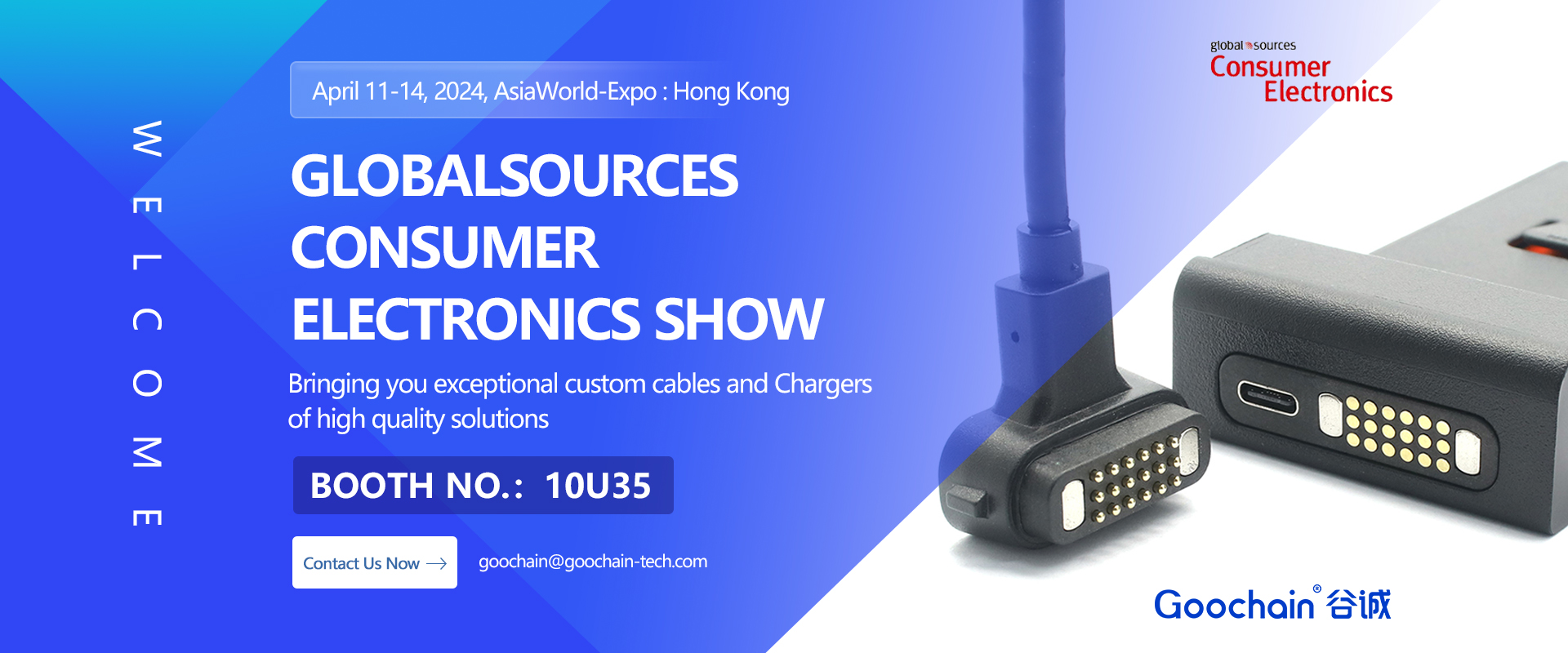 Uitnodiging voor Goochain Mondiale bronnen Consumer Electronics Show Both No.: 10U35