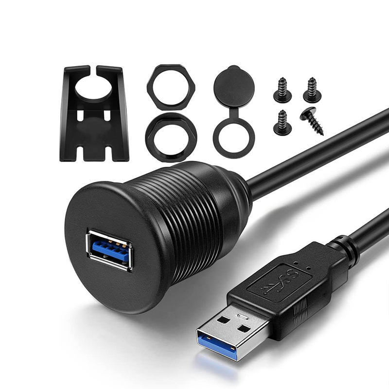 Was ist ein wasserdichtes USB-Panel-Schraubmontagekabel für das Armaturenbrett?