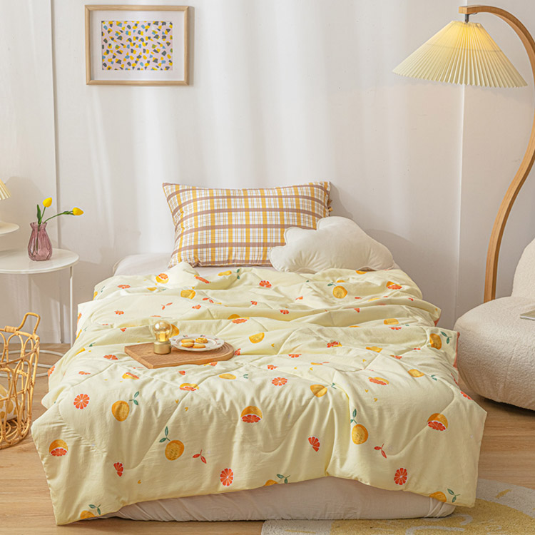China Wholesale Printed Luxury Summer Polyester Quilts Blanket Bedroom Quilt Factory manufacturer
