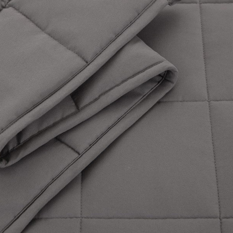 China Anzug für eine Person Dunkelgraues Baumwollmaterial in voller Größe China Gravity Blanket Hersteller Hersteller