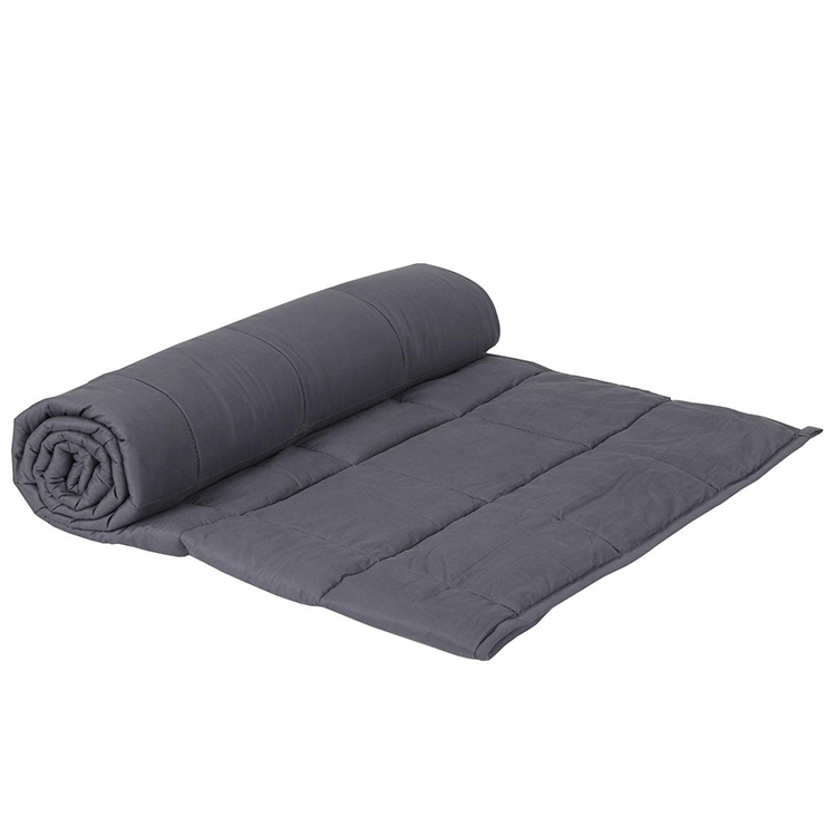 China Suit For One Person Dark Grey Full Size Cotton Material China Gravity Blanket Manufacturer manufacturer