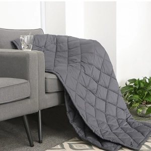 การควบคุมอุณหภูมิด้วยทรายแก้ว Hush 2-in-1 Luxury Custom Weighted Blanket Factory