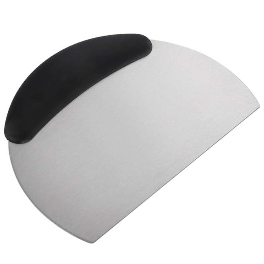 Pâte à pâte en acier inoxydable grattoir fabriqué à la main de la pâte de pâte de la pâte à glace en plastique de la poignée en plastique grattoir de scoring