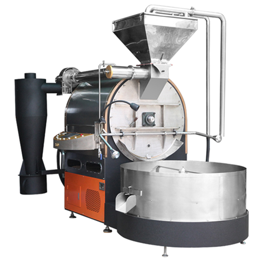 80kgs 100kgs 120kgs Torréfacteur de café de type industriel Petits écrous Torréfaction de fèves de cacao Machine à vanner