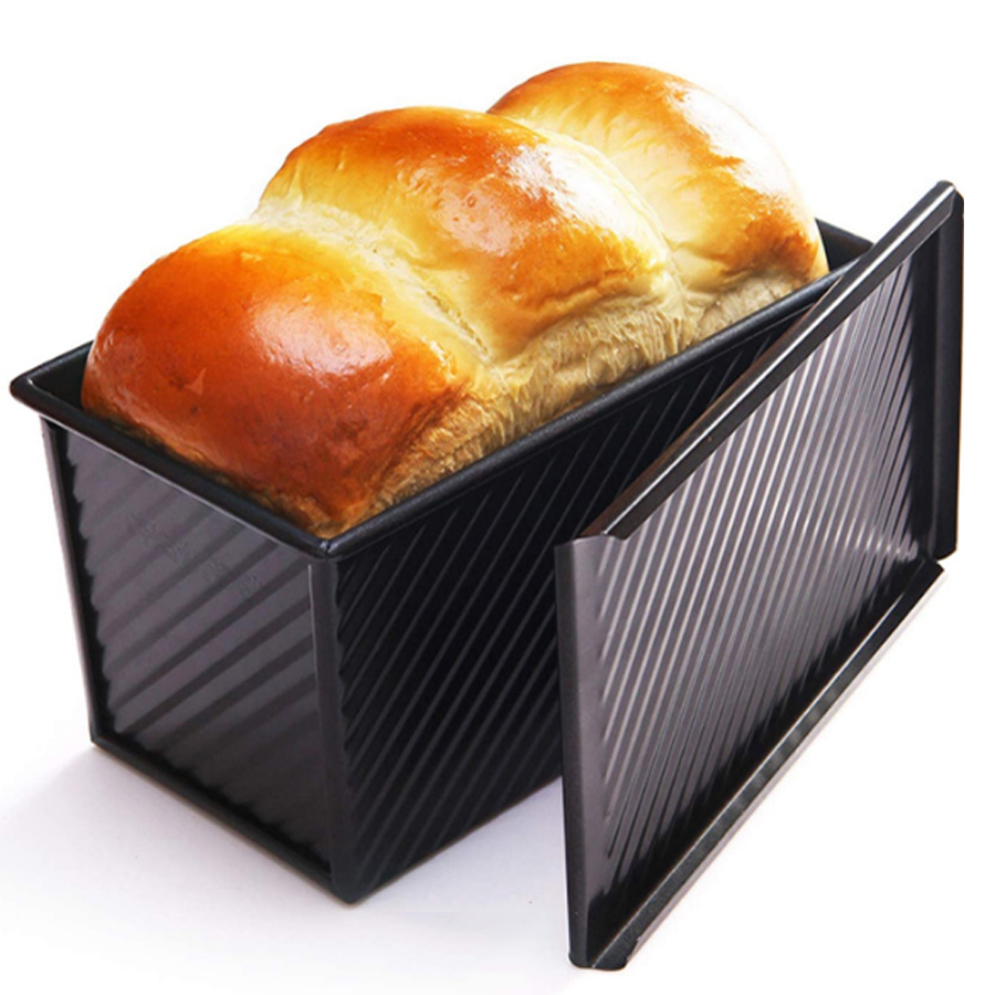 Strumenti di cottura per la casa Fornitore di stampi per toast antiaderenti 450 g 750 g 1200 g Scatola per toast con coperchio