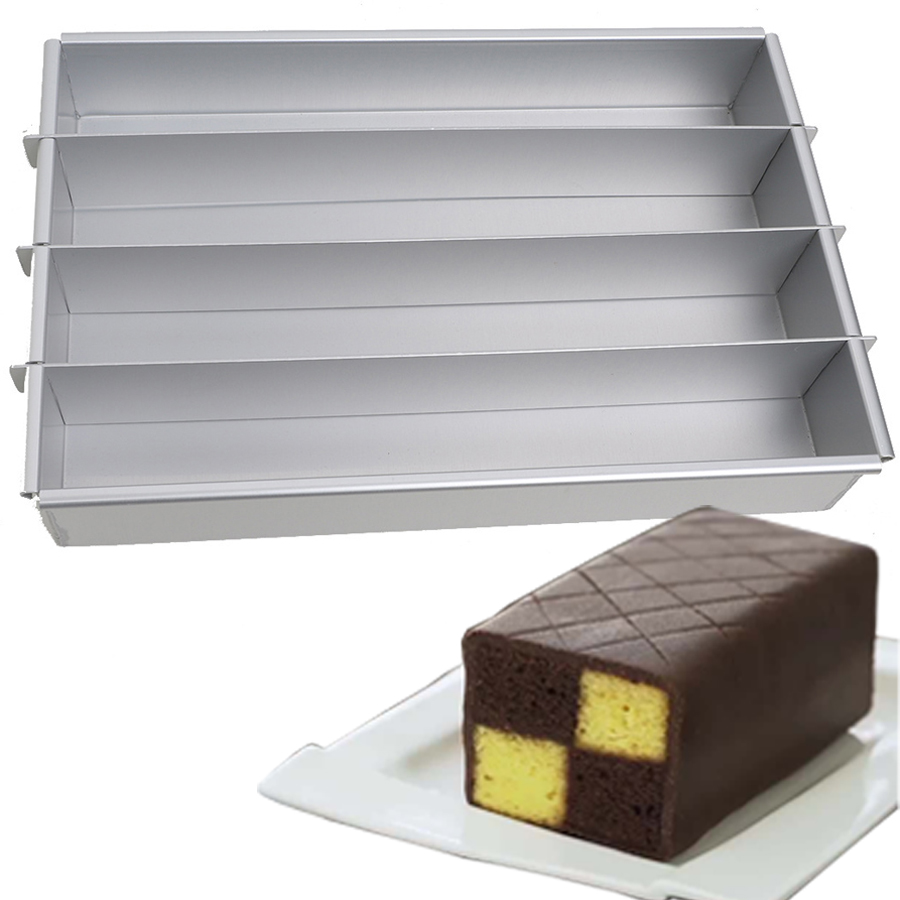 3 Tiers Eggless Chocolate Almond Battenberg Afternoon Tea Cake Baking Pan