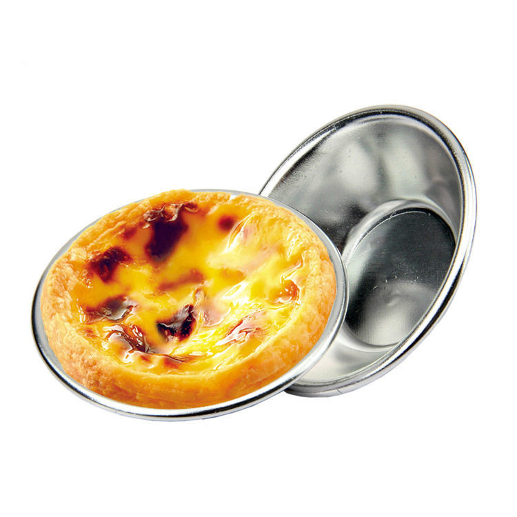 Custom Made Aluminum Egg Tart Pan Shell Mould Box Portuguese Egg Tart Molds