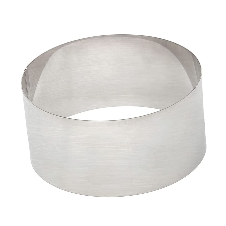Molde para Mousse de círculo redondo de acero inoxidable de varios estilos, anillo ajustable, molde para hornear pasteles