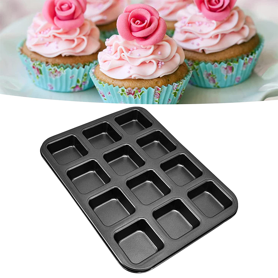 Stampi rettangolari anodizzati fatti in casa per muffin da 6 pollici all'ingrosso per mini torte