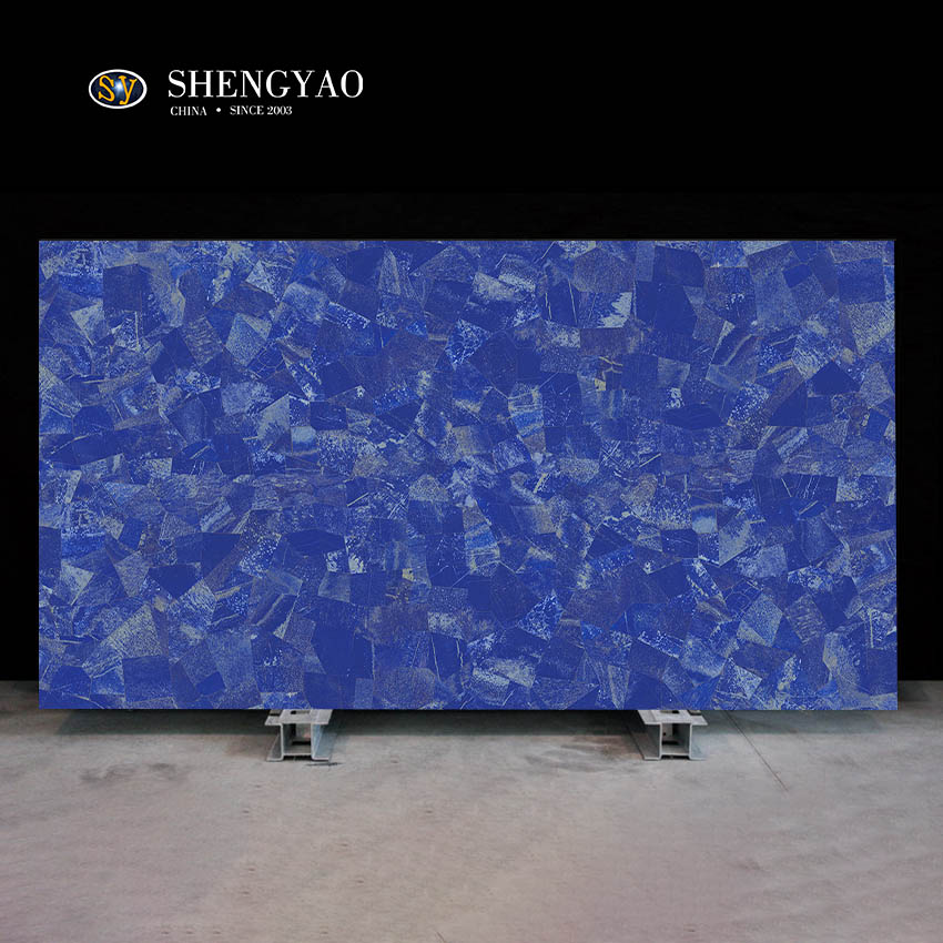 Blue Lapis lazuli Gemstone Slab