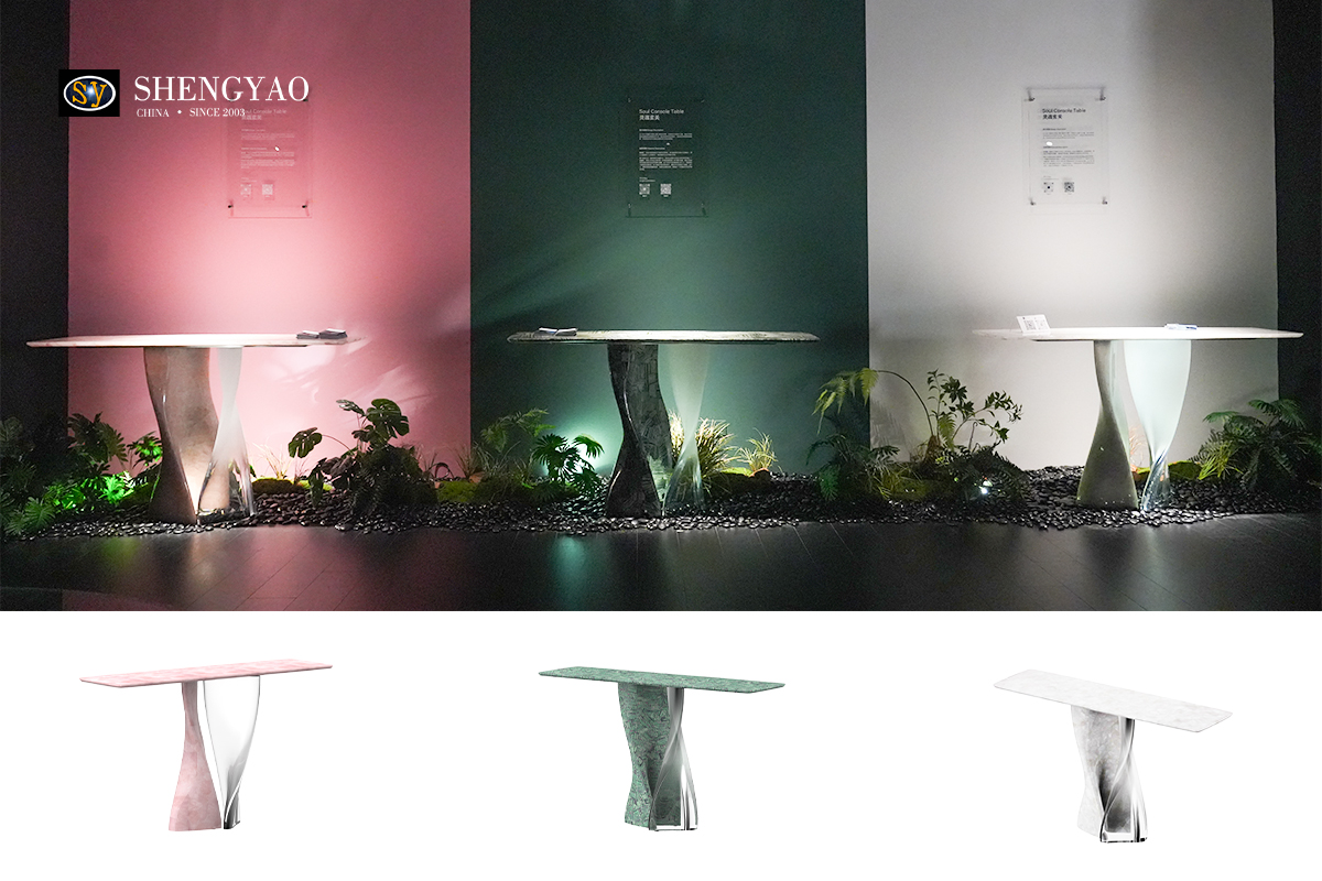 gemstone console table