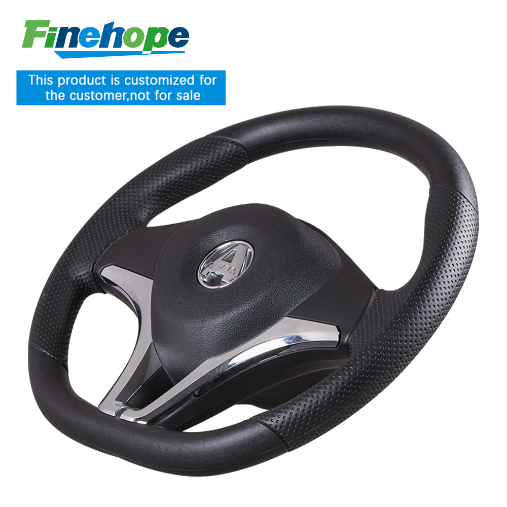 Tractor universal Anti-slip Leather Wrap Integral RIM Accessories  customize PU Polyurethane steering wheel China Manufacturer producer