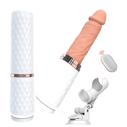 Electric penis vibration and telescopic modes with remote