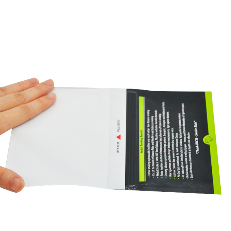 Custom Printed Resealable Packaging Bag Tobacco Zipper Plastic bag