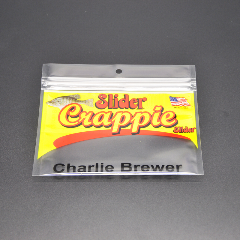 Custom Printed Ziplock Packaging Pouch Plastic Bag For Fishing Lure