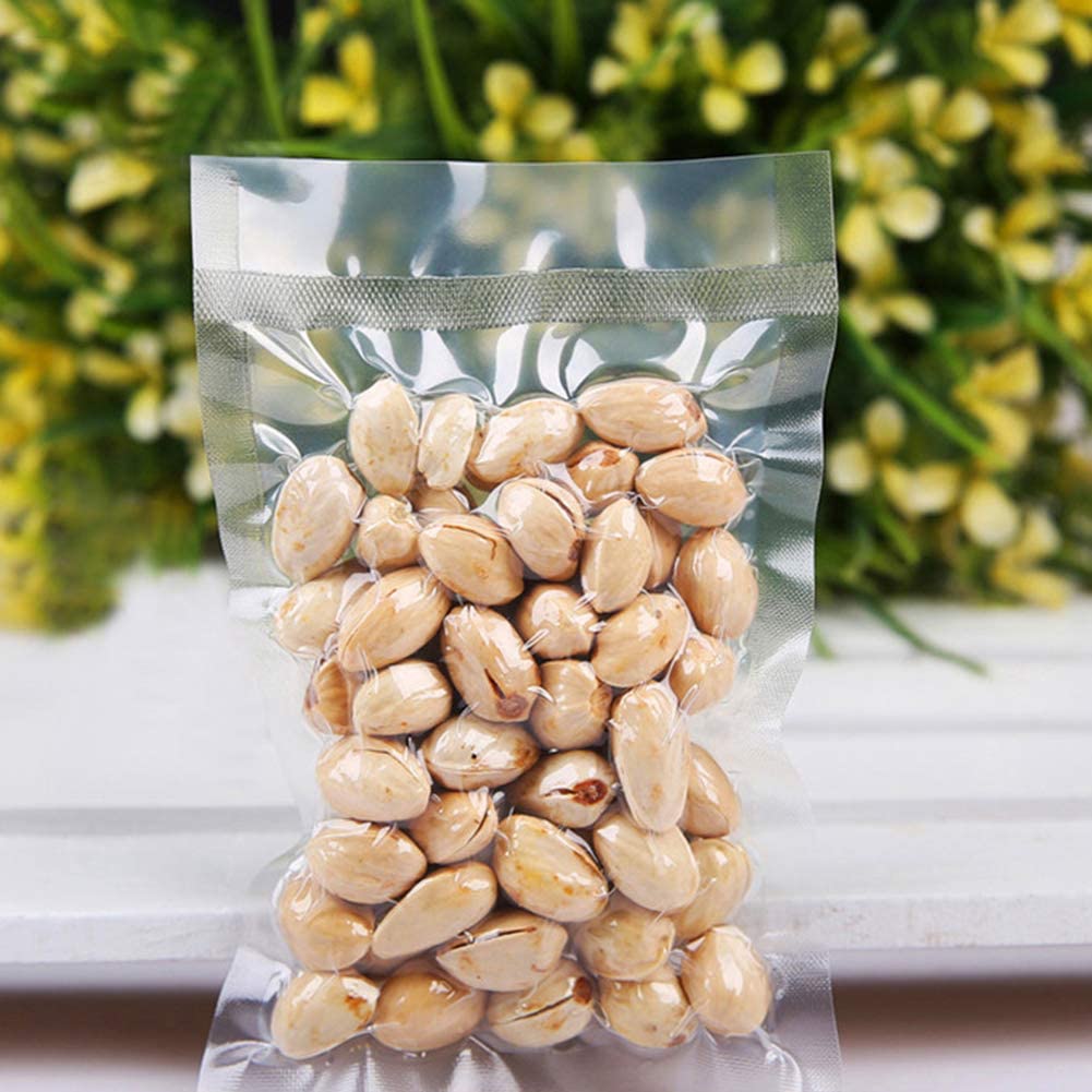 Transparent Food Vacuum Clear Plastic Mylar Zipper Storage Bags