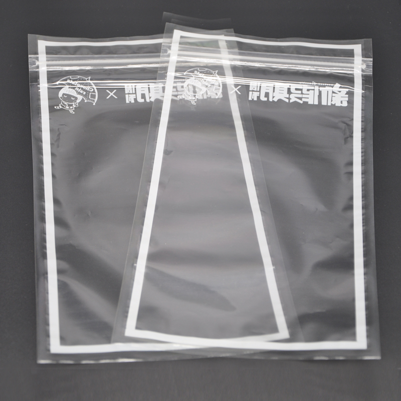 Transparent three-side sealing card head self-adhesive bag high quality customizable logo