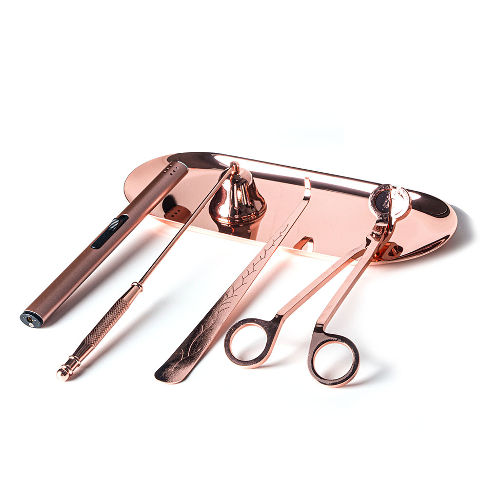Rose Gold Candle Accessory Wick Trimmer Snuffer Supplier