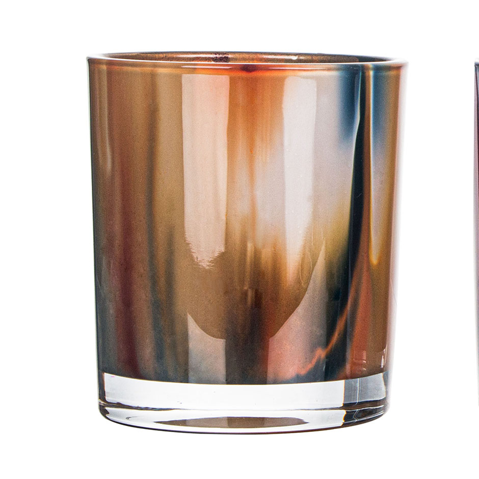 Fill 8oz Colored Glass Candle Containers