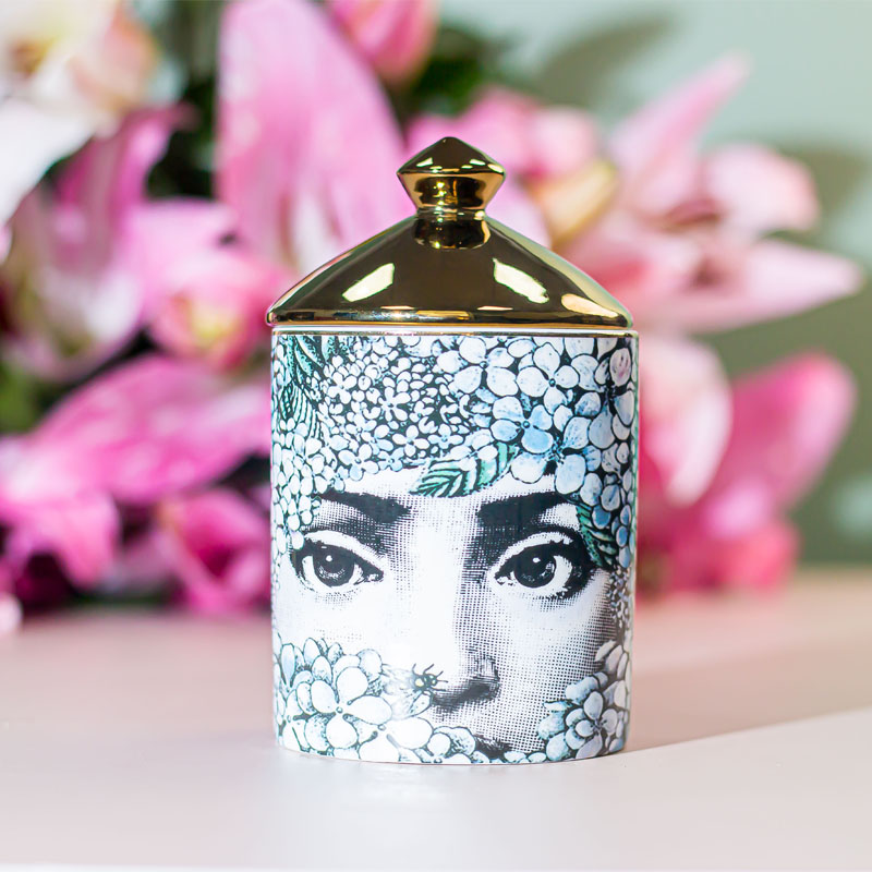 The Wiz Ceramic Candle Jar with Golden Lid for Scented Candle OEM & ODM