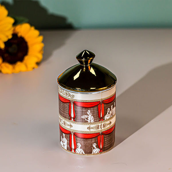 Empty Scented Candle Jar Ceramic Holder 9oz For Wholesale