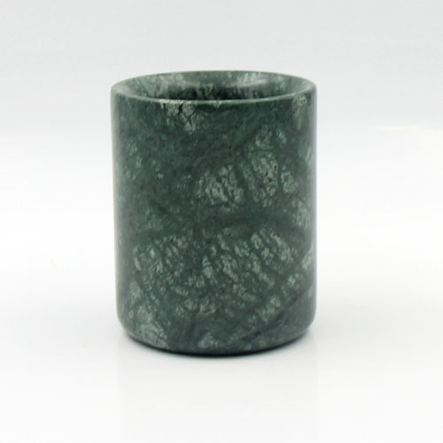 Handmade Premium Marble Candle jar Green