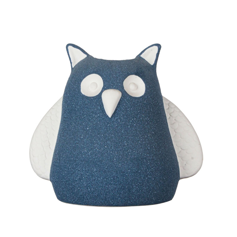 Ceramic Blue Vase For Shelf Decor