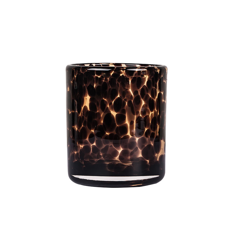 Animal Print 7oz Votive Candle Jar Luxury Glass For Wholesale