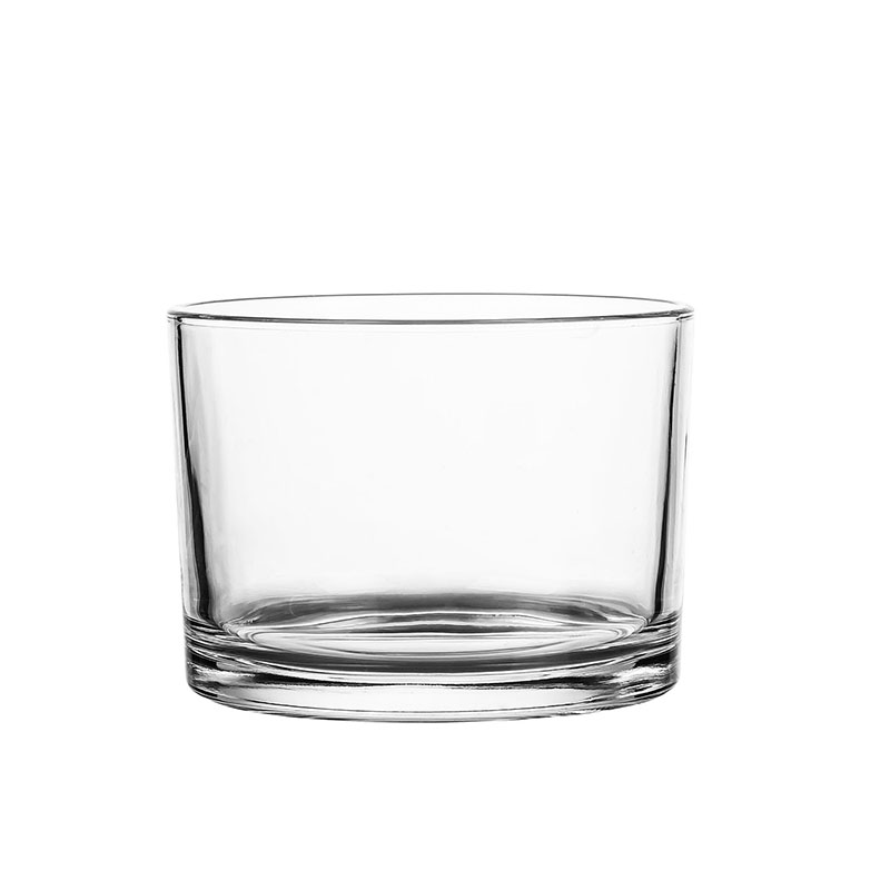 11x8 cm Plain Glass Candle Holder Cylinder Bulk 18oz