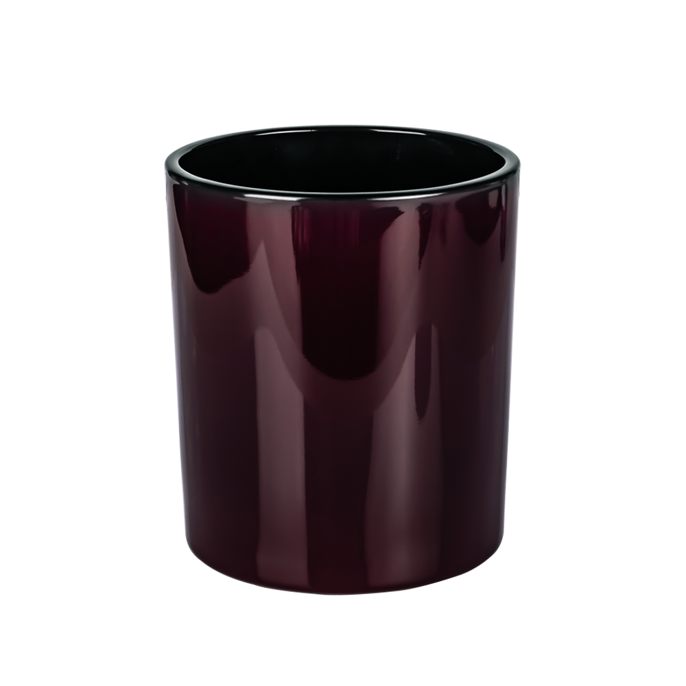 Opaque Spray Glass Candle Vessel 14oz