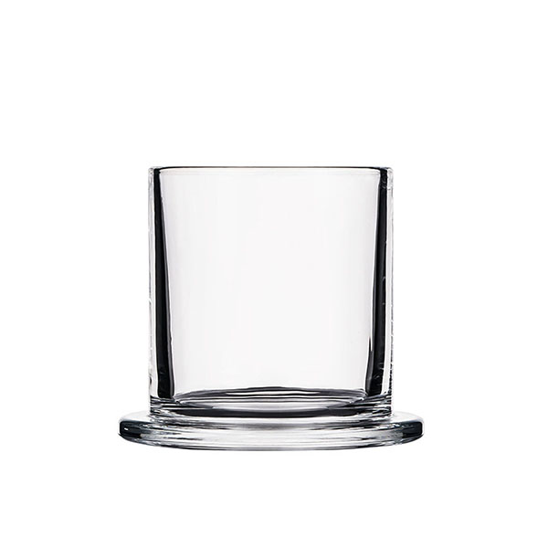5 oz candle jar clear glass with foot stand
