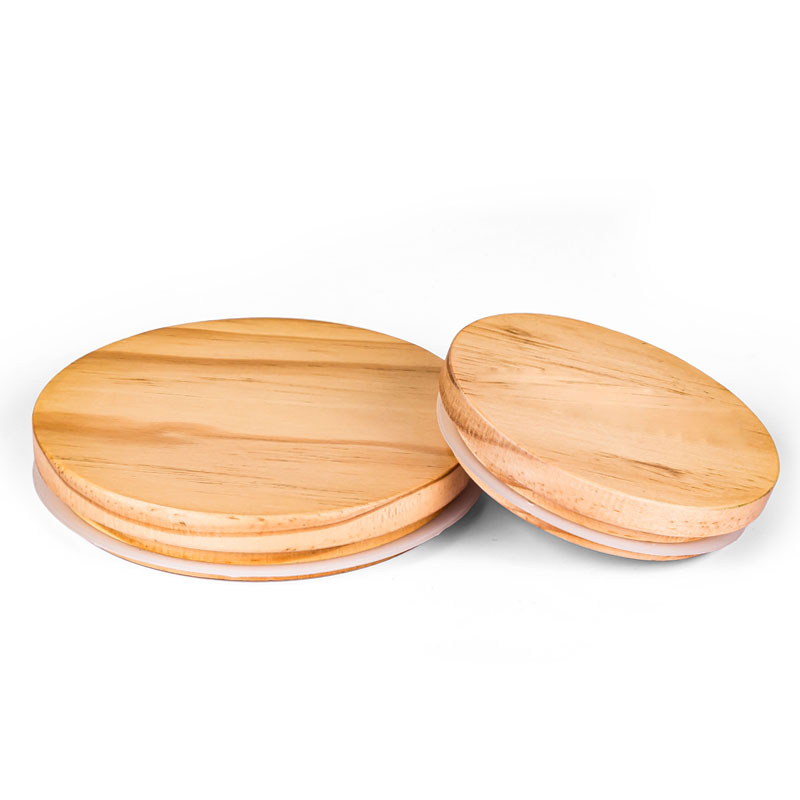 Coperchio in legno di pino OEM per candele profumate