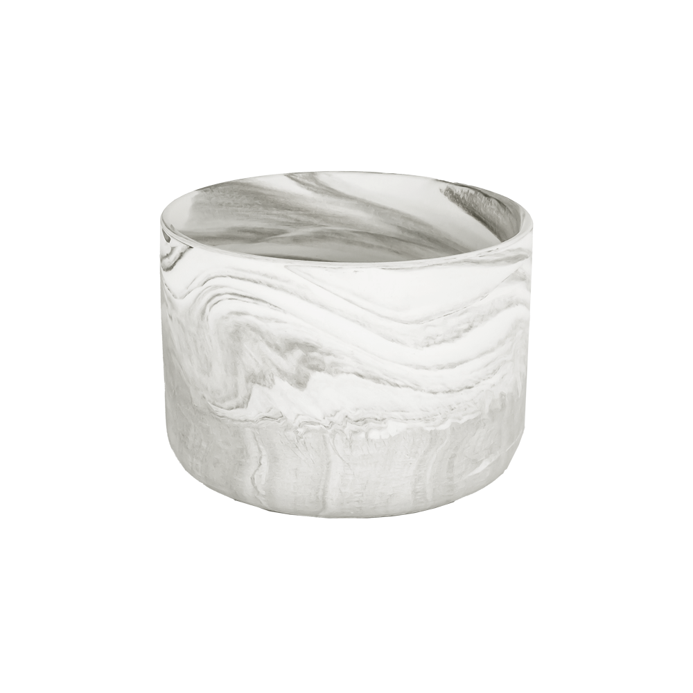 Empty Marble Finish Ceramic Candle Jar Wholesale