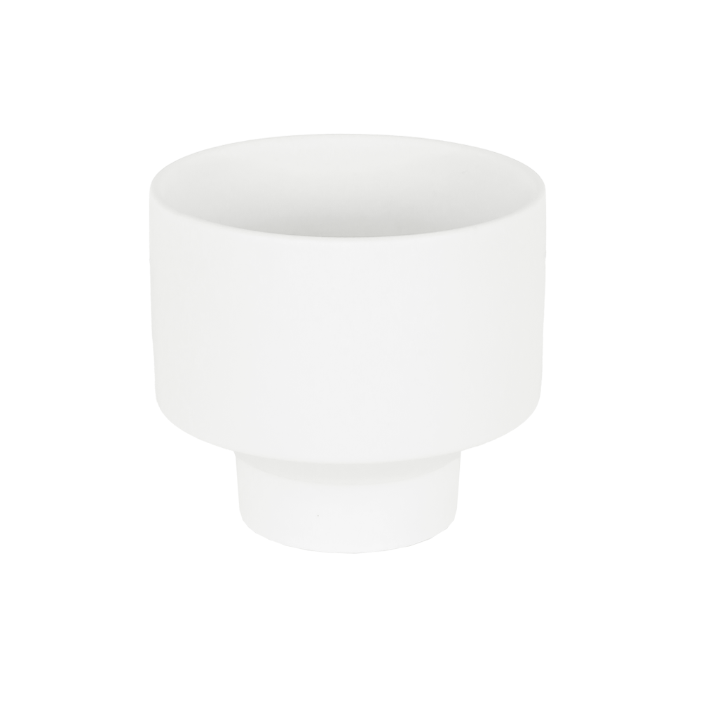 Matte White Ceramic Bowl For Candles 9oz