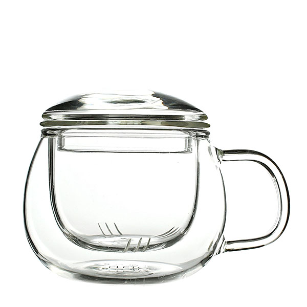 10oz Roundball Borosilicate Glass Tea Cup