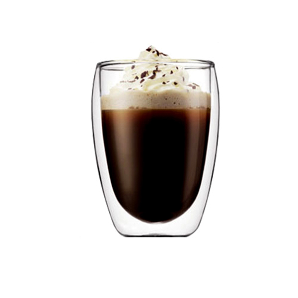 FDA Safe Borosilicate Glass Double Wall Glass 12oz