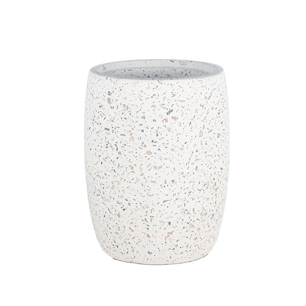 Wholesale 19oz Terrazzo White Cememt Candle Holder