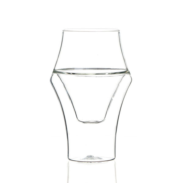 Copo de vidro borosilicato de parede dupla de 5 onças