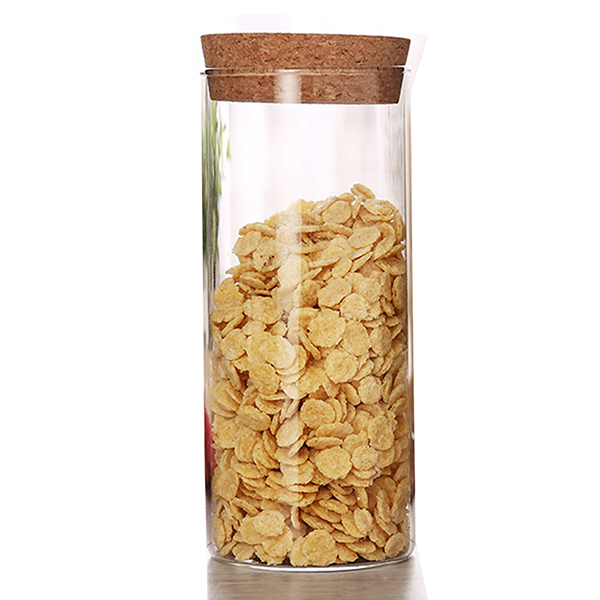 19oz food storer with cork lid, for spaghetti,550ml