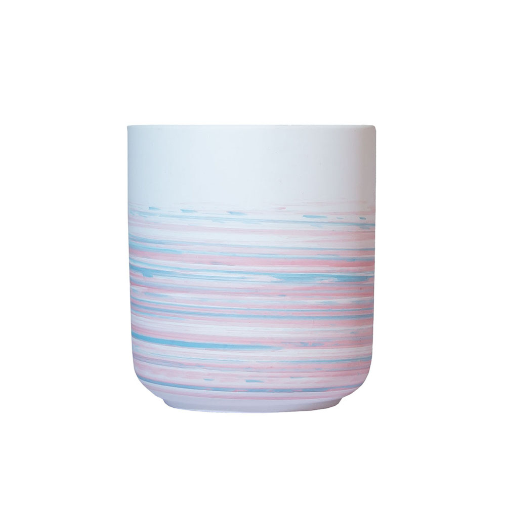Colorful Nordic Empty Ceramic Candle Vessel Handcraft