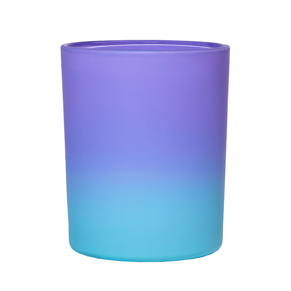 8oz Purple Matte Gradient Candle Glass for Scent Lavender