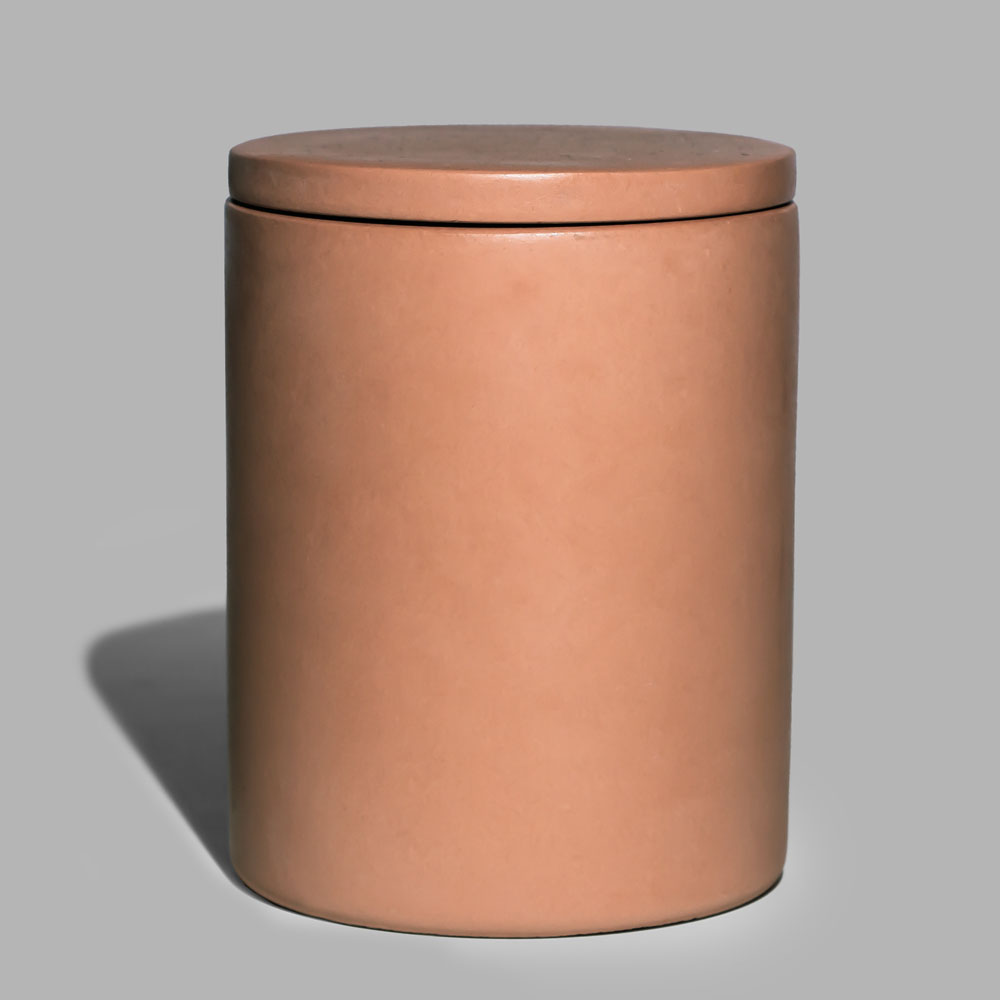 Pot de bougie en béton coloré de haute qualité avec couvercle 11 oz pour la cire de soja