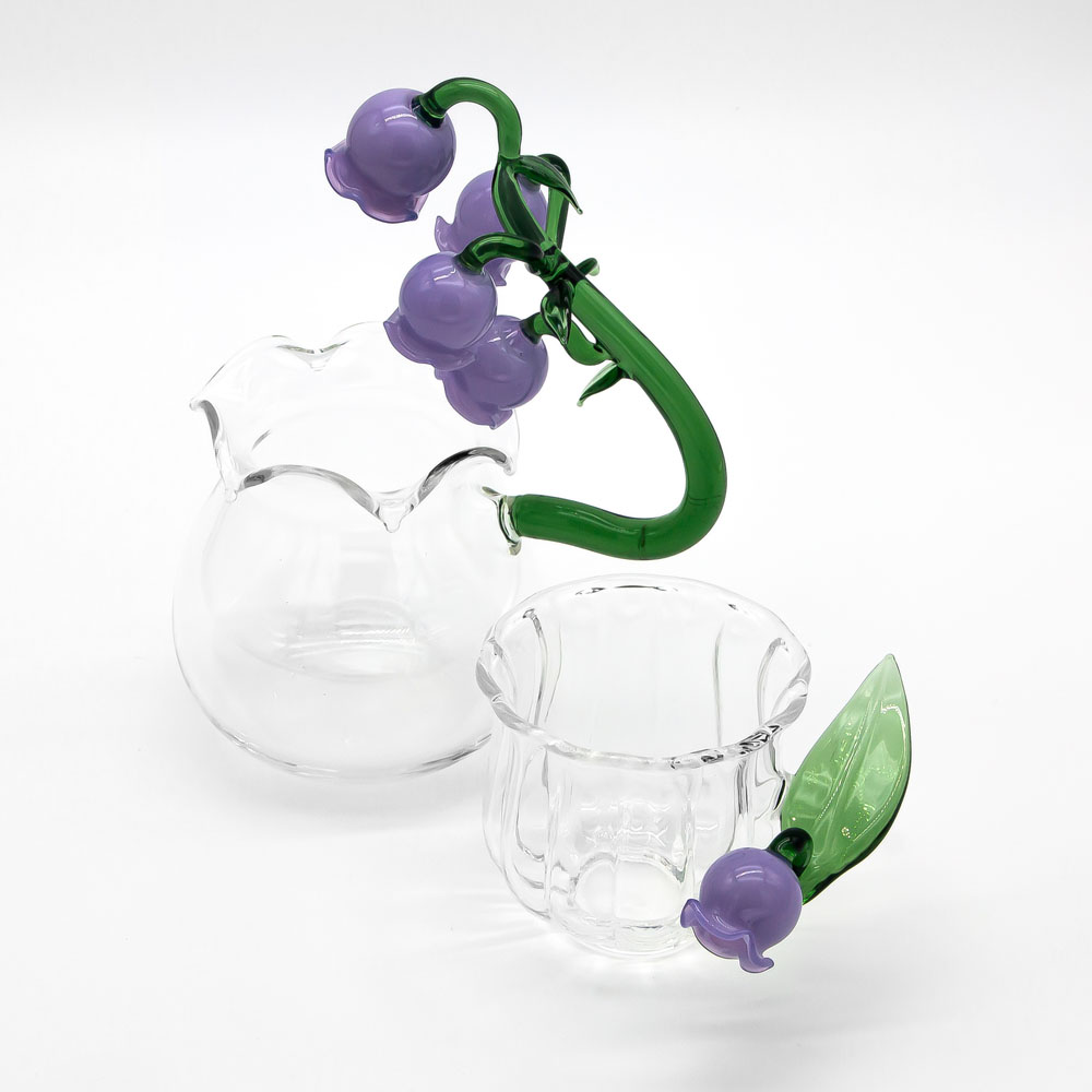 Handmade Luxury Borosilicate Glass Tea Set 