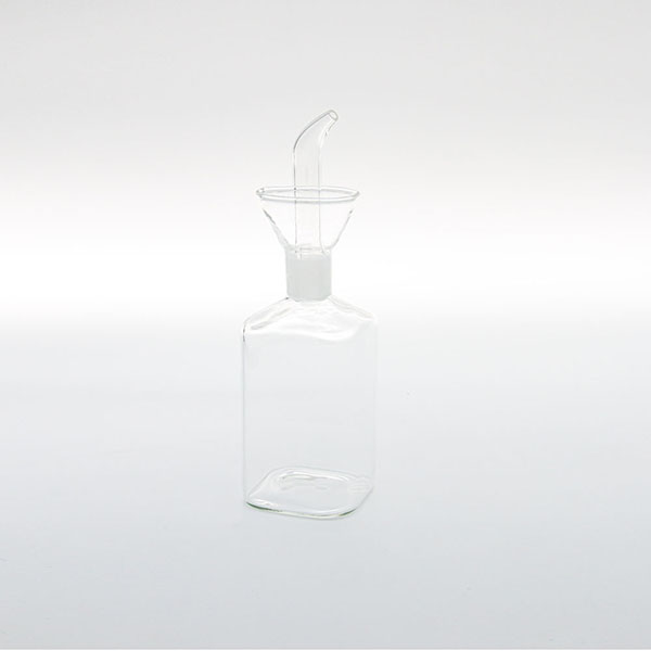 260ml square borosilicate glass vinegar bottle