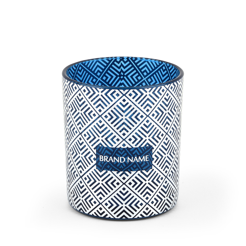 Calm Down Glass Candle Holder 11oz for Soy Wax